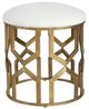 Uttermost® Trellis Crisp White Accent Stool-3