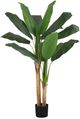 Monarch Specialties Inc. Green/Black 55" Artificial Potted Banana Tree-0