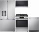 LG 4 Piece PrintProof™ Stainless Steel Gas Kitchen Package-0