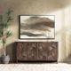 Classic Home Lina Kona Brown 4-Door Cabinet-1