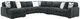 Signature Design by Ashley® Midnight-Madness 5-Piece Gunmetal U-Shape Sectional and Chaise-0