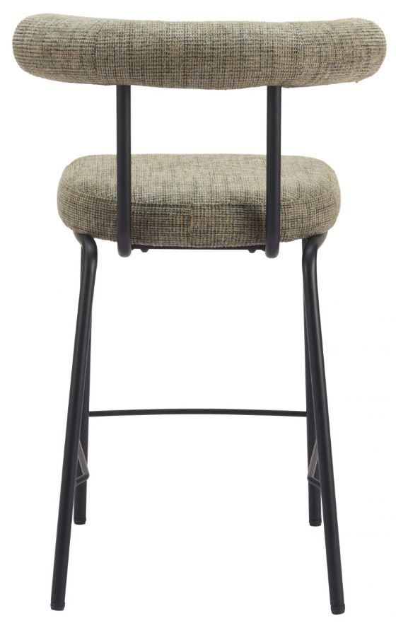 Zuo® Modern Kede Black/Green Tweed Counter Stool-3