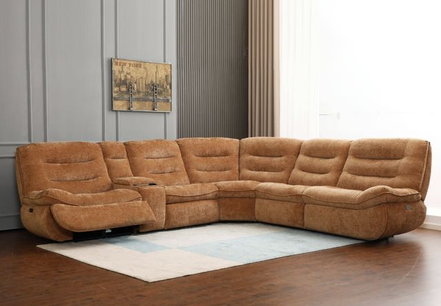 ACME Furniture Emmy 6-Piece Orange Power Reclining Sectional Sofa-1