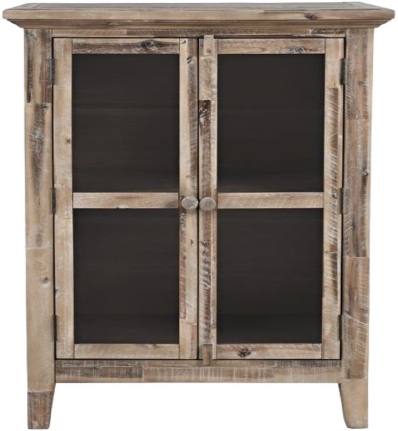 Jofran Inc. Rustic Shores Gray Wash 2-Door Accent Cabinet-1