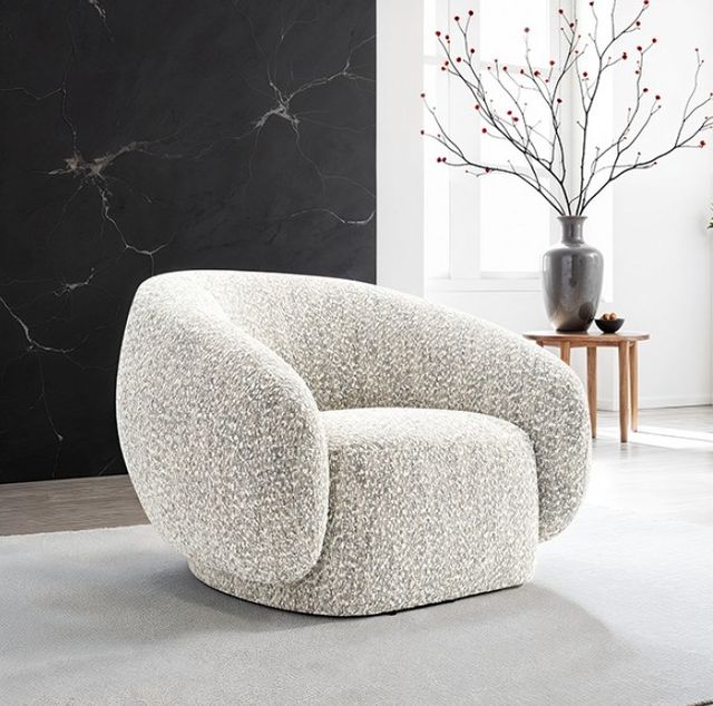 Furniture of America® Savino Brown Swivel Chair-1