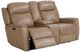 Bassett® Furniture Club Level Douglas Wheat Power Reclining Loveseat with Console-2