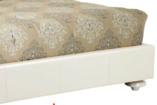 Michael Amini® Hollywood Swank Creamy Pearl Eastern King Upholstered Panel Bed-2