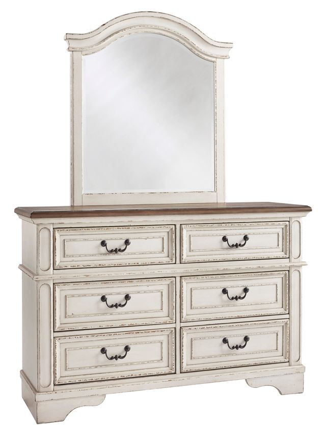 Signature Design by Ashley® Realyn Chipped White Youth Mirror-1