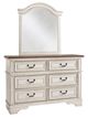 Signature Design by Ashley® Realyn Chipped White Youth Mirror-1