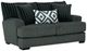 Furniture of America® Loughlin Gun Metal Loveseat-0
