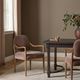 Four Hands Auden Amber Ash/Monte Mushroom Dining Arm Chair-1