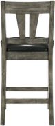 Elements International Nathan 2-Piece Grey Oak Counter Side Chairs-4
