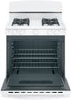GE® 30" White Freestanding Gas Range-2