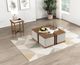 Homelegance® Sienna Brown/Light Gray Cocktail Table-1