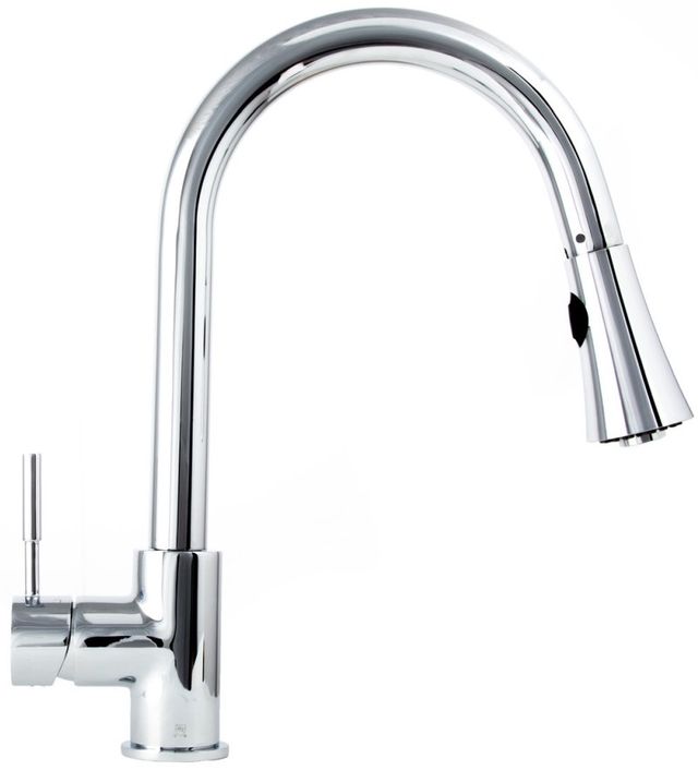 ZLINE Edison Chrome Pull Down Single Handle Kitchen Faucet-1