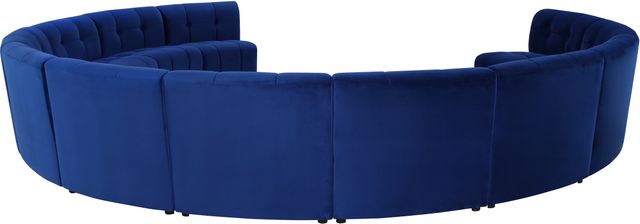 Meridian Furniture Limitless 12-Piece Navy Velvet Modular Sectional-3