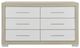 Global Furniture USA Emma Natural/White Dresser-1