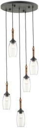 Currey & Company Hightider French Black Multi-Pendant Lighting-0