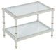 Chelsea House Conner Gray Cocktail Table with White Base-0