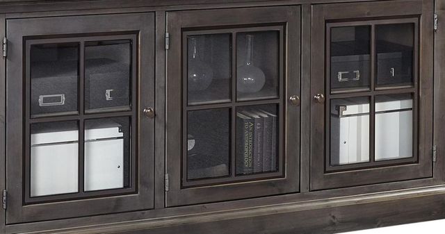 aspenhome® Churchill Ghost Black 66" Console with 3 Doors-2