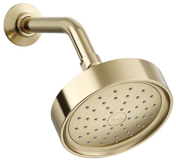 KOHLER® Purist® Vibrant French Gold 1.5 GPM Single-Function Showerhead-0