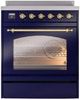 Ilve® Nostalgie II Series 30" Blue Pro Style Induction Range-1