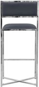 Modus Furniture Amalfi Cobalt/Chrome X-Base Bar Stool-3