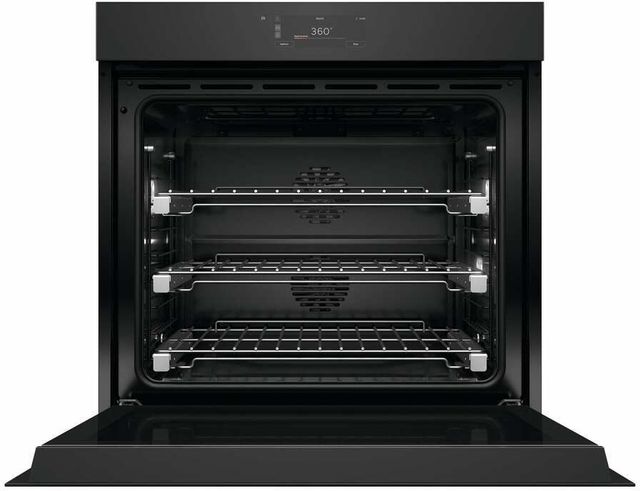 Fisher & Paykel Series 9 Minimal 30" Black Glass Single Electric Wall Oven with Self-Cleaning-1
