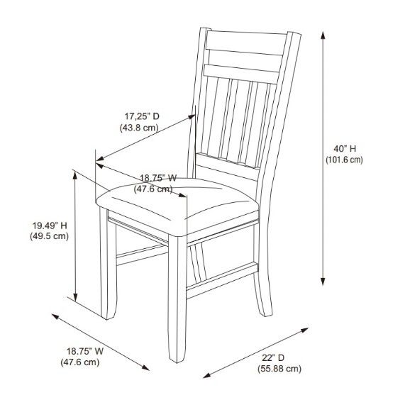 Powell® Turino Beige/Distressed White Side Chair-2