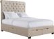 Elements International Waldorf Sand Queen Upholstered Storage Bed-0