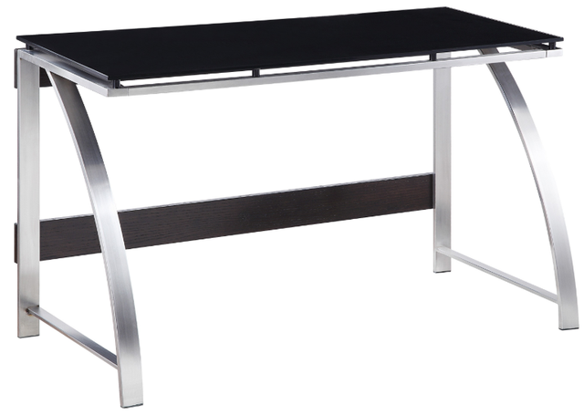Mazin Furniture Tioga Brushed Chrome Writing Desk-1