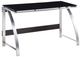 Mazin Furniture Tioga Brushed Chrome Writing Desk-1