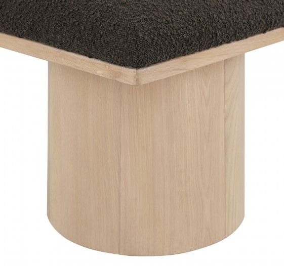 Meridian Furniture Pavilion 6-Piece Brown/Natural 93" Modular Bench Set-4