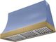 AGA Marquee 48" Carnaby Blue Wall Mounted Range Hood  with Antique Brass Trim-0
