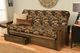 Kodiak Furniture Washington Peter's Cabin/Rustic Walnut Full Storage Futon with Mattress-1