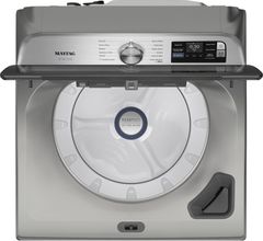 Maytag® Pet Pro 5.2 Cu. Ft. Classic Silver Agitator Top Load Washer