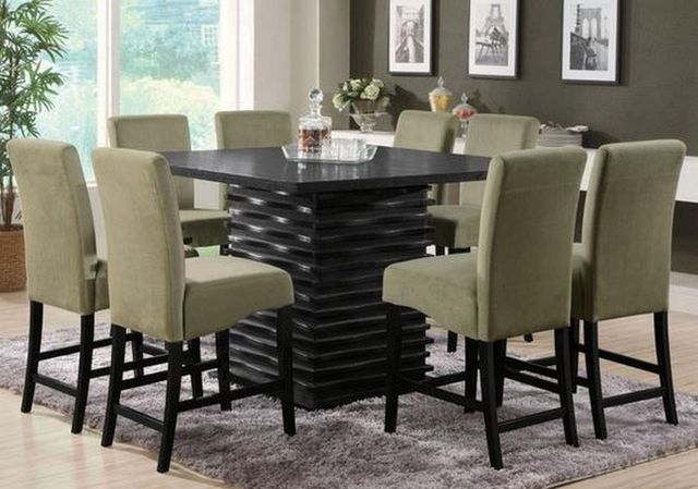 Coaster® Stanton Black Counter Height Dining Table-1