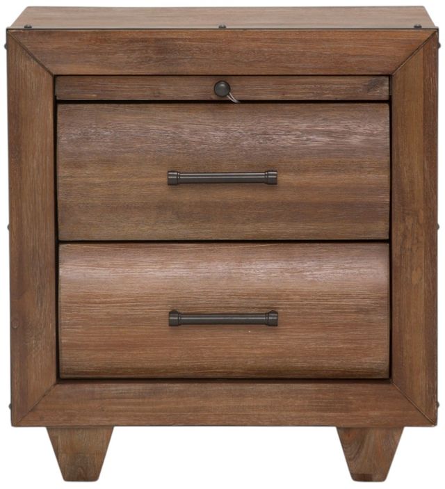 Michael Amini® Brooklyn Walk Burnt Umber Nightstand-1