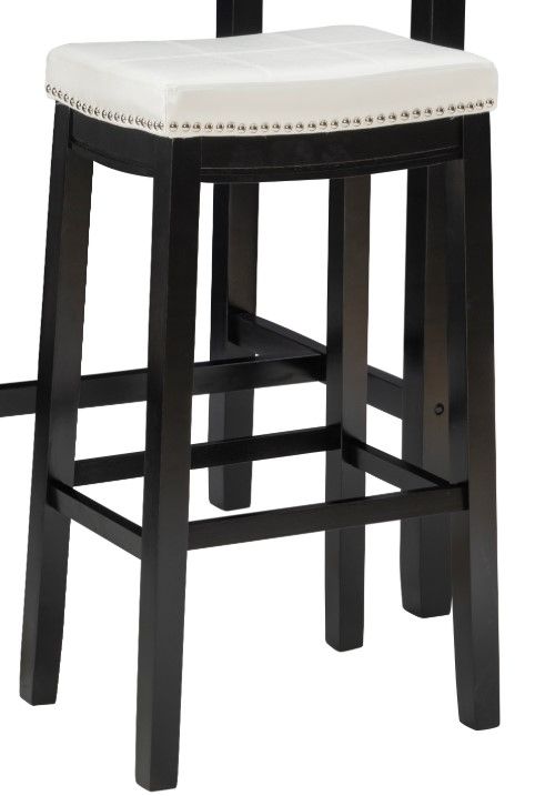 Linon Claridge 3-Piece Black/White Bar Table Set-1