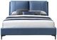 Bernards Bryant Blue King Upholstered Panel Bed-1