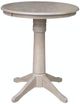 John Thomas Furniture® Dining Essentials Taupe Gray Round Dining Table-0