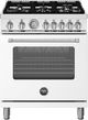Bertazzoni Master Series 30" Bianco Matt Pro Style Gas Range-0