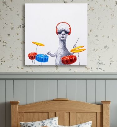 YHD Llama Play for You II Wall Art-1