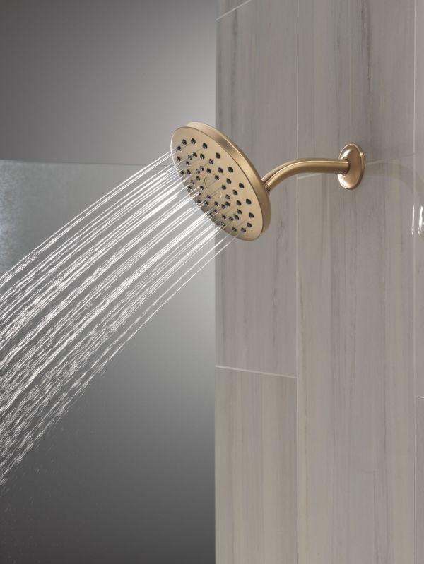 Delta Universal Showering PivotPro™ Champagne Bronze 1.75 GPM Raincan Shower Head-1