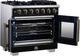 FORNO® Capriasca Series Alta Qualita 36" Black Pro Style Gas Range-4