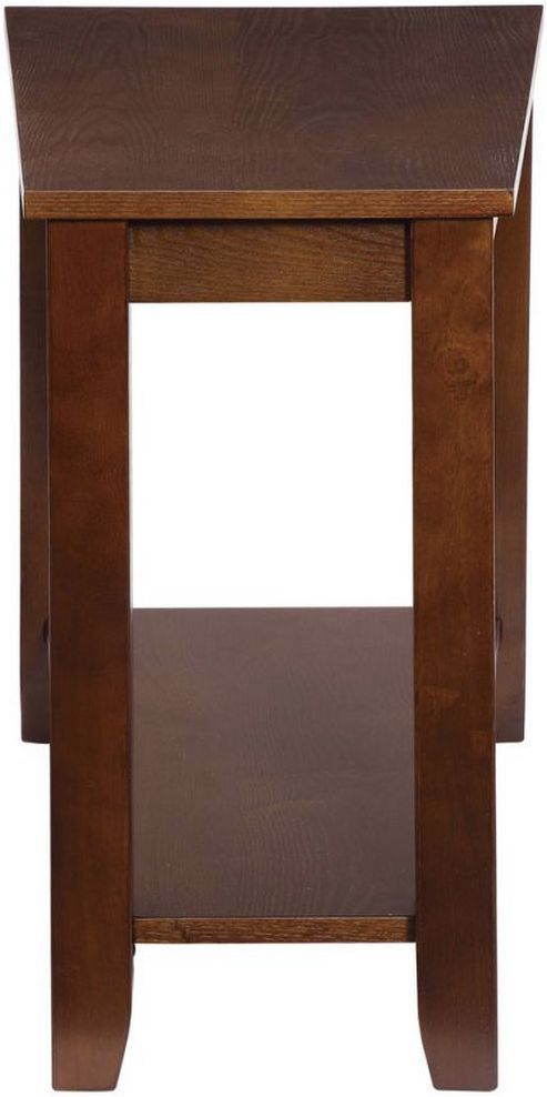 Mazin Furniture Elwell Oak Chairside Table-1