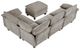 Homelegance® Dublin 5-Piece Dark Pewter Modular Sectional with Ottoman-4