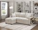 Homelegance® Pompano 2-Piece Beige Left-Arm Facing Pull-out Sleeper Sectional and Chaise-1