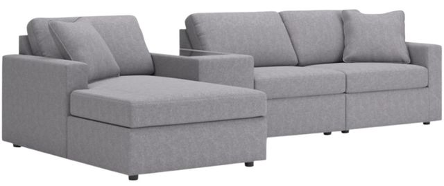Signature Design by Ashley® Modmax 4-Piece Granite Left-Arm Facing Sectional with Chaise and Storage Console-0
