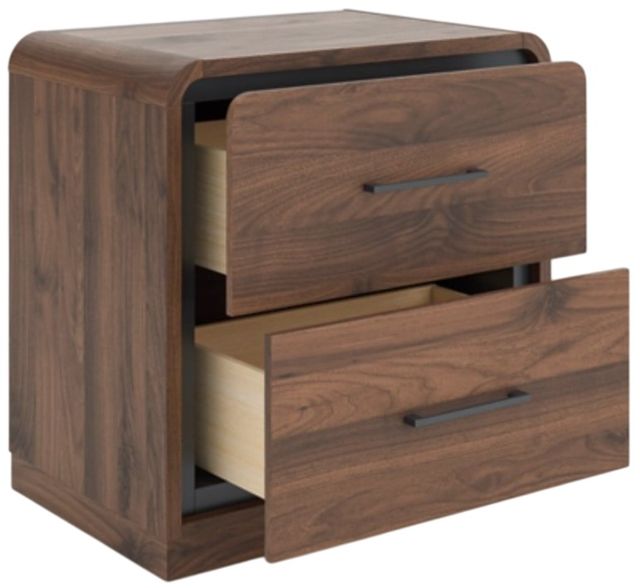 Signature Design by Ashley® Fortlorn Walnut Brown 2-Drawer Nighstand-4